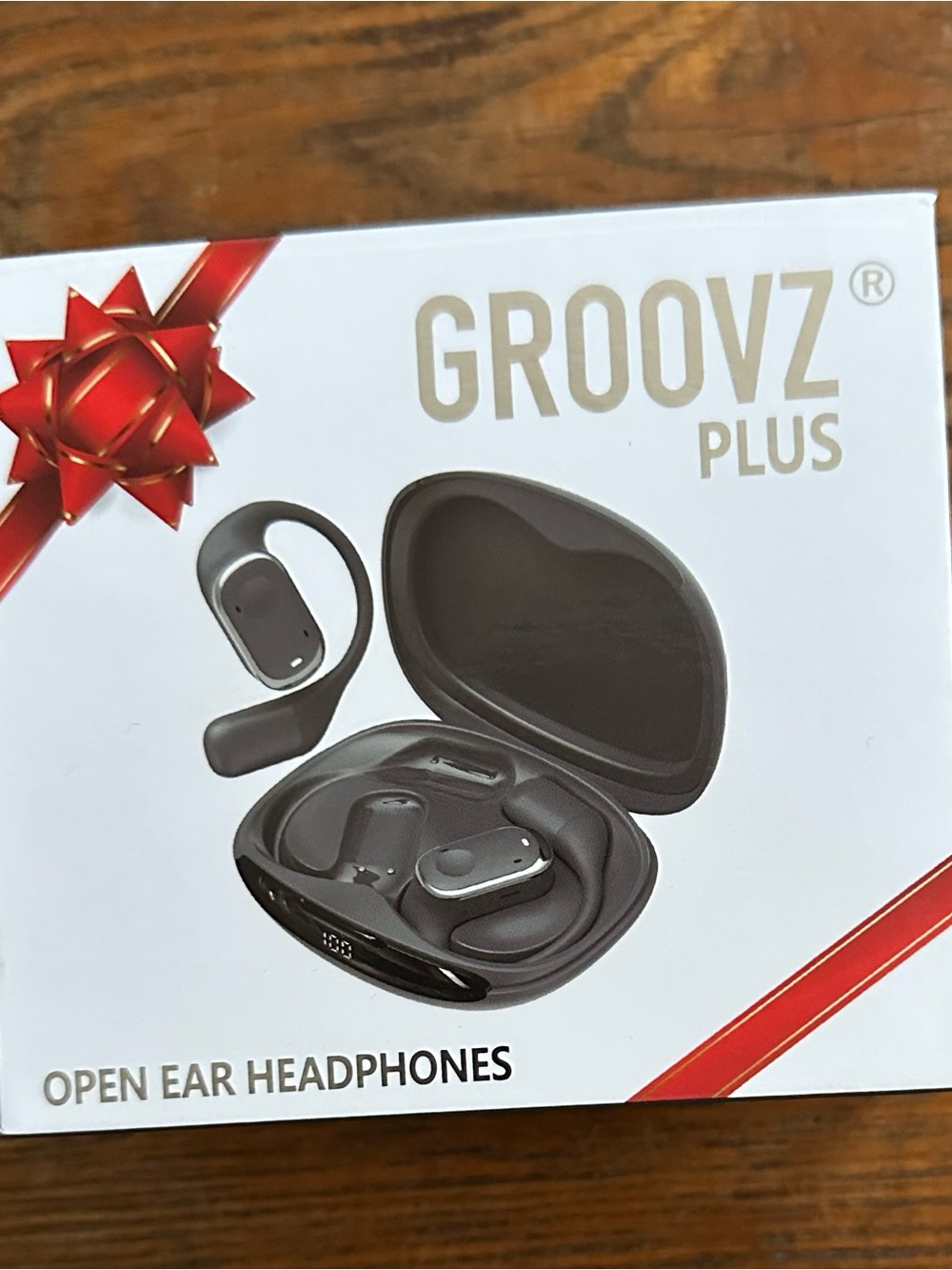 Groovz Plus Open Ear Over-Ear Headphones — Black